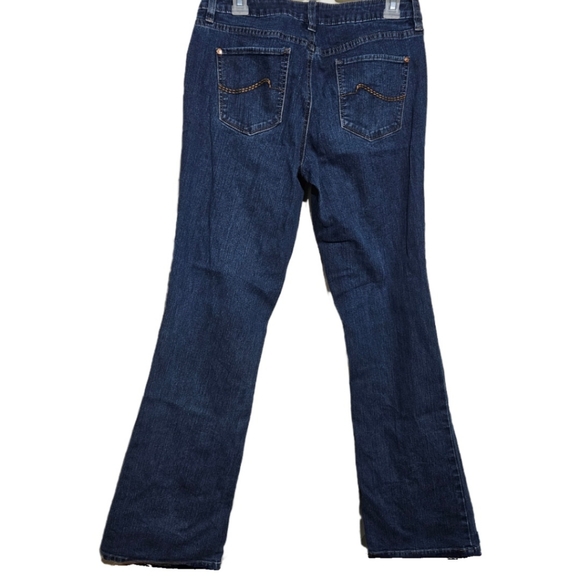Apt 9 Dark Wash Denim Blue Jeans Bootcut Mid Rise Women's Size 6 - Picture 4 of 8